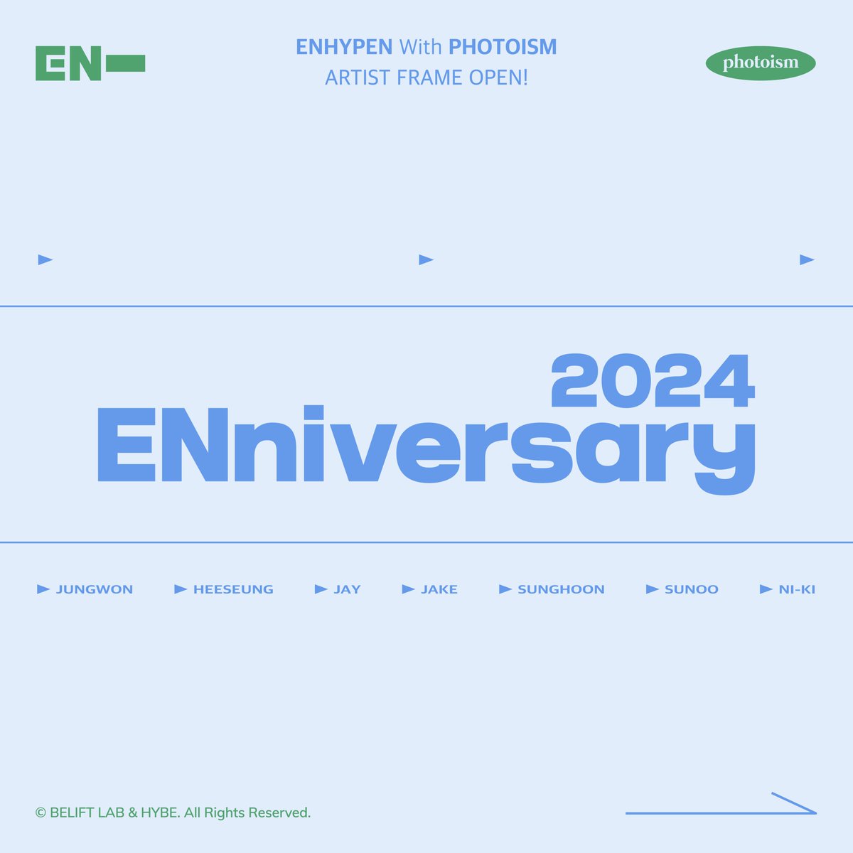 enhypen 1st ENniversary anniversary MD photo frame photocard