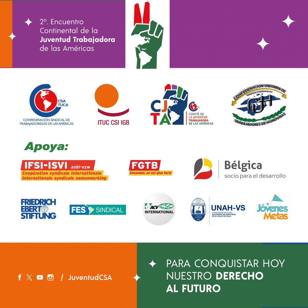 Juventud Trabajadora de las Américas - CSA / CSI tweet media