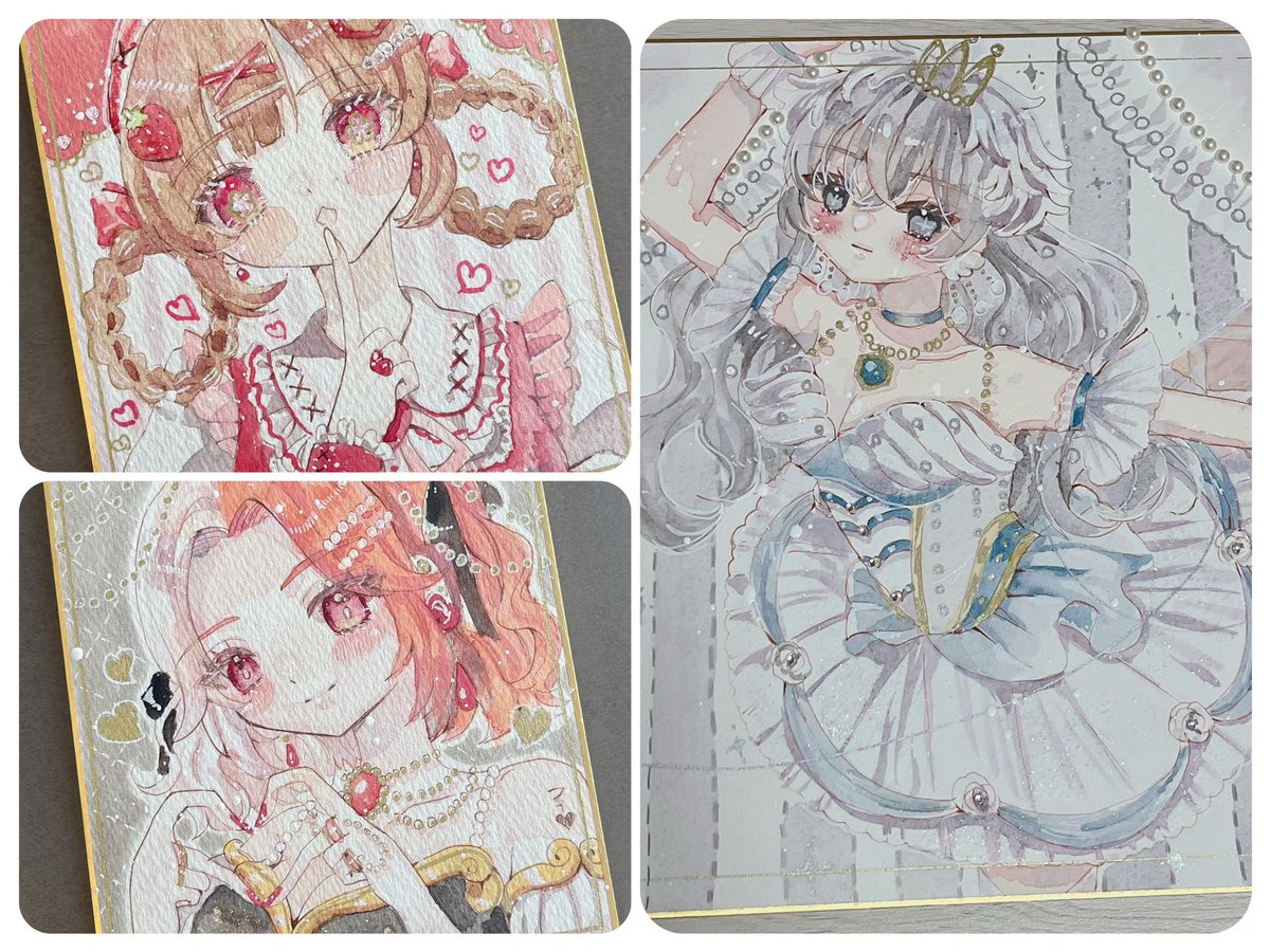 赤髪猫ちゃんホログラムアクキー…残り1
デート漫画本…残り1
イラスト原画…残り1ずつ
ツートンヘアポストカードセット…まだございます
静コミで頒布いたしました本も残り少なくなって参りました🧸💕
