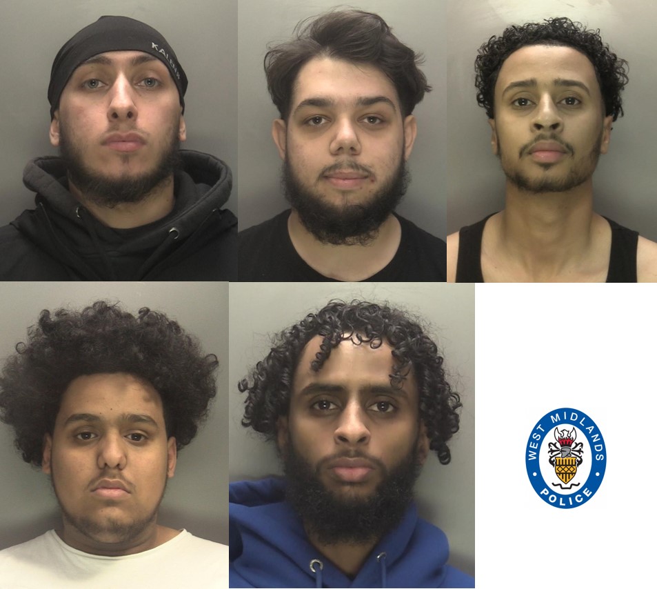Suffragent_'s tweet photo. Five men have been convicted of violent robberies in Birmingham.

The gang lured gay men from dating apps, then kidnapped &amp; extorted them of more than £100,000.

Demalji Hadza, 21, Abu Alezawy, 21, Ali Hassan, 20, Wasim Omar, 24, and Mohammed Sharif, 22, are yet to be sentenced. https://t.co/E0ug11QbE3