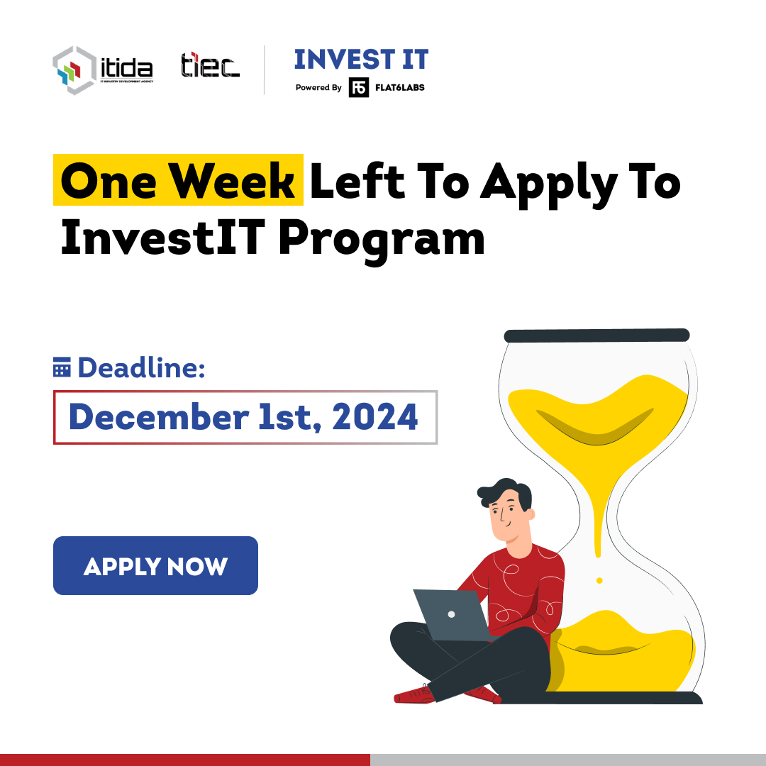 Flat6Labs's tweet photo. Applications are closing soon for #InvestIT Program in #Egypt 🇪🇬
If your startup is in the #AI, #IT, #SaaS, or any #ICT field, apply before December 1st, 2024 to get #fundraising support, access to potential #investors, and more 🔗https://t.co/dqrFMYNsOC
#Flat6Labs #ITIDA #TIEC https://t.co/eDhgRwXmVM