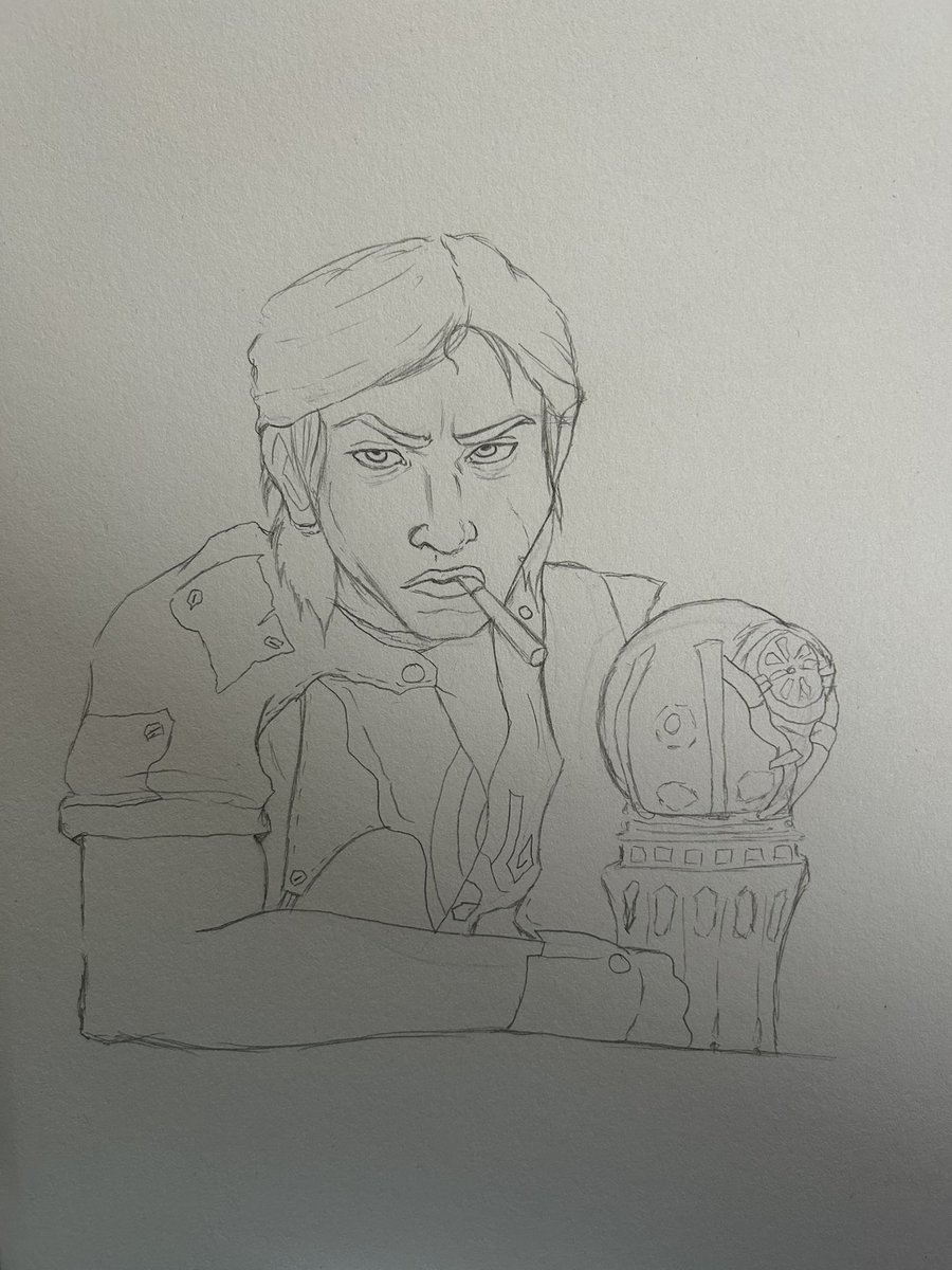 // My first try sketching Sevika 😭❤️