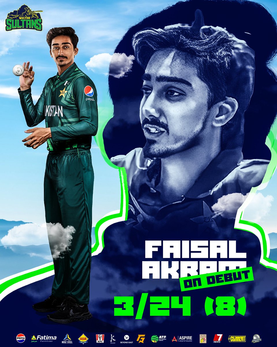 First impression? Absolute fire! 🔥 

<a href="/FaisalAkram_/">Faisal Akram</a> has taken the field by storm on his ODI debut! 🌪️

#SultanSupremacy | #ZIMvPAK