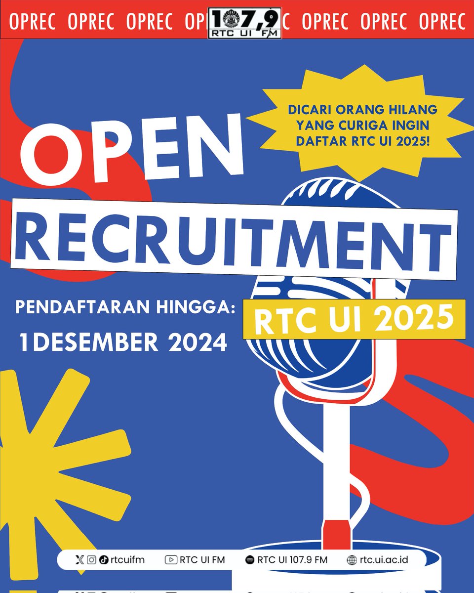rtcui_fm's tweet image. ini loh yang mau aku curi😋👀 #CURIGA #RTCUIFM #OpenRecruitment #UI