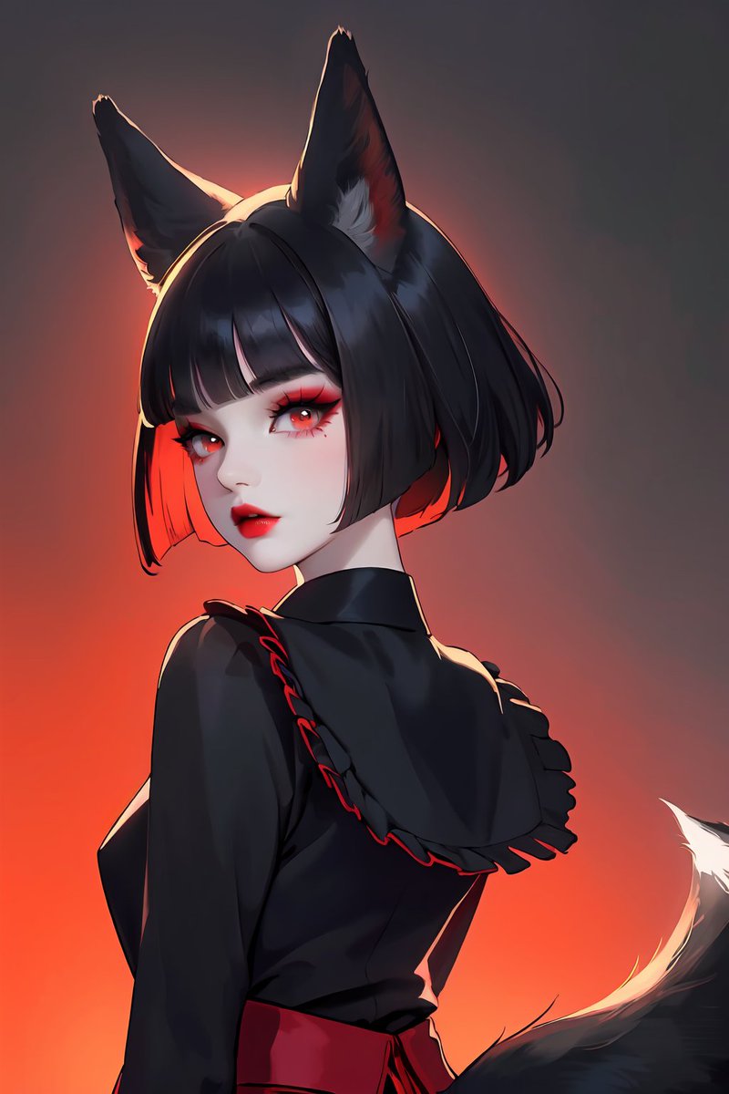 shunkushiro's tweet photo. StableDiffusion, ZLUDA, AWPainting, InnerColoredHairLoRA, FashionCirlLoRA, #ケモ耳 #AIart https://t.co/hMFUTb72b0