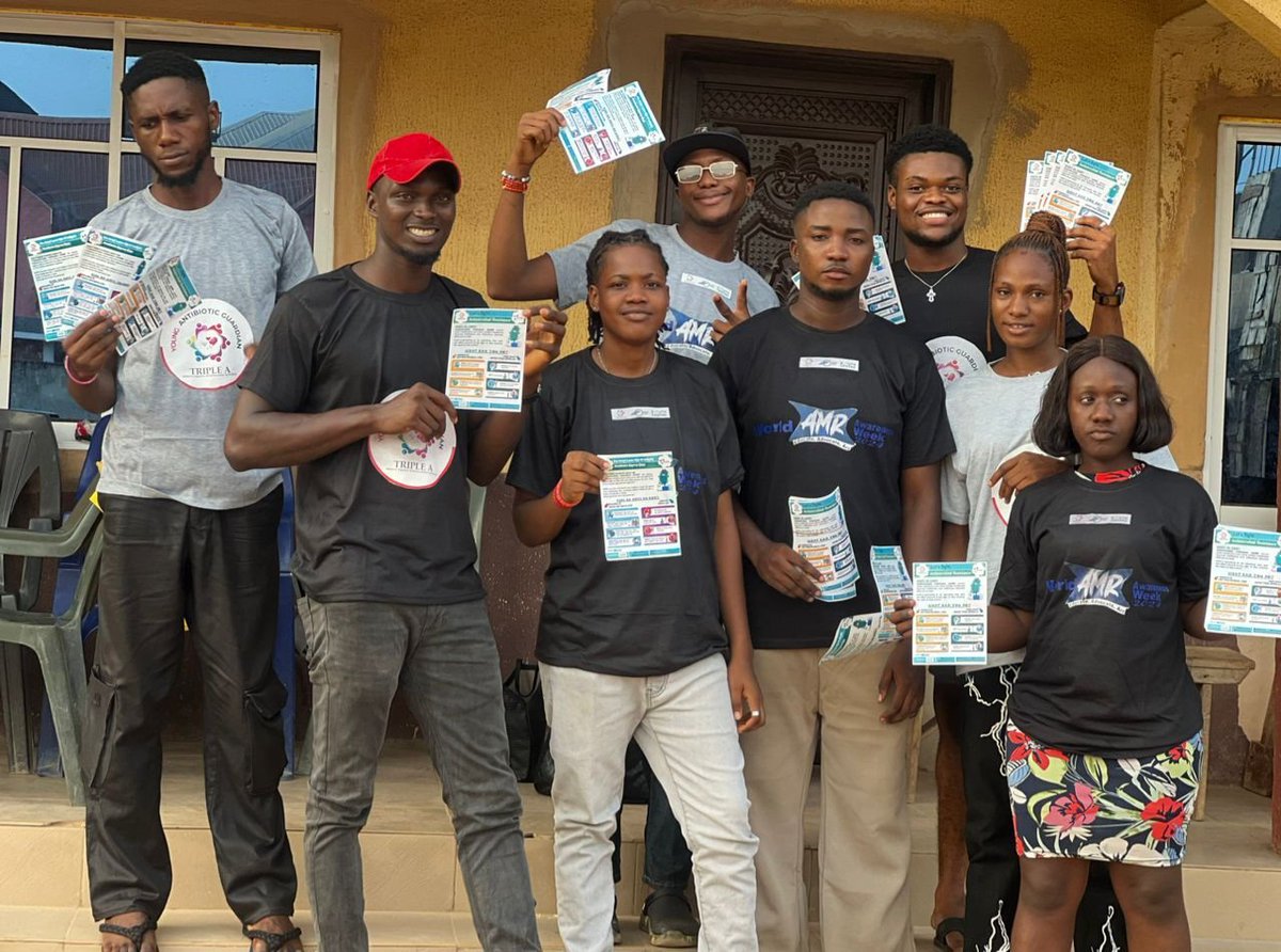 EIPCR's tweet photo. EIPCR AMR Champion and Team Members with support from South Center and @alliance_a_amr commemorates the World Antimicrobial Awareness Week 2024. This was aimed at raising awareness on AMR among diverse young people.Thanks to @apyinanambra for the collaboration #eipcr #VYV
#WAAW https://t.co/ghfZmC7exb