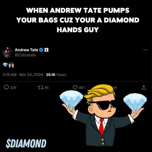#Diamond hands will be rewarded <a href="/Cobratate/">Andrew Tate</a>
