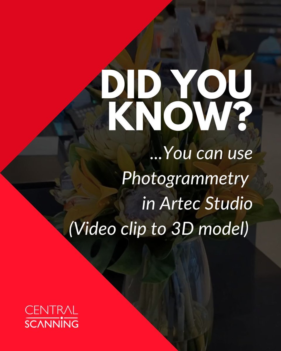 CentralScanLtd's tweet photo. Did You Know?
With #ArtecStudio, you can turn a 4K video from your phone into a realistic 3D model!
Perfect for creating digital twins for #AR, #VR, or #MixedReality
Check out the full video: https://t.co/c1eEpQDkNG
#Artec3D #3DModeling #DigitalTwin #CentralScanning https://t.co/94RPRuJiZa