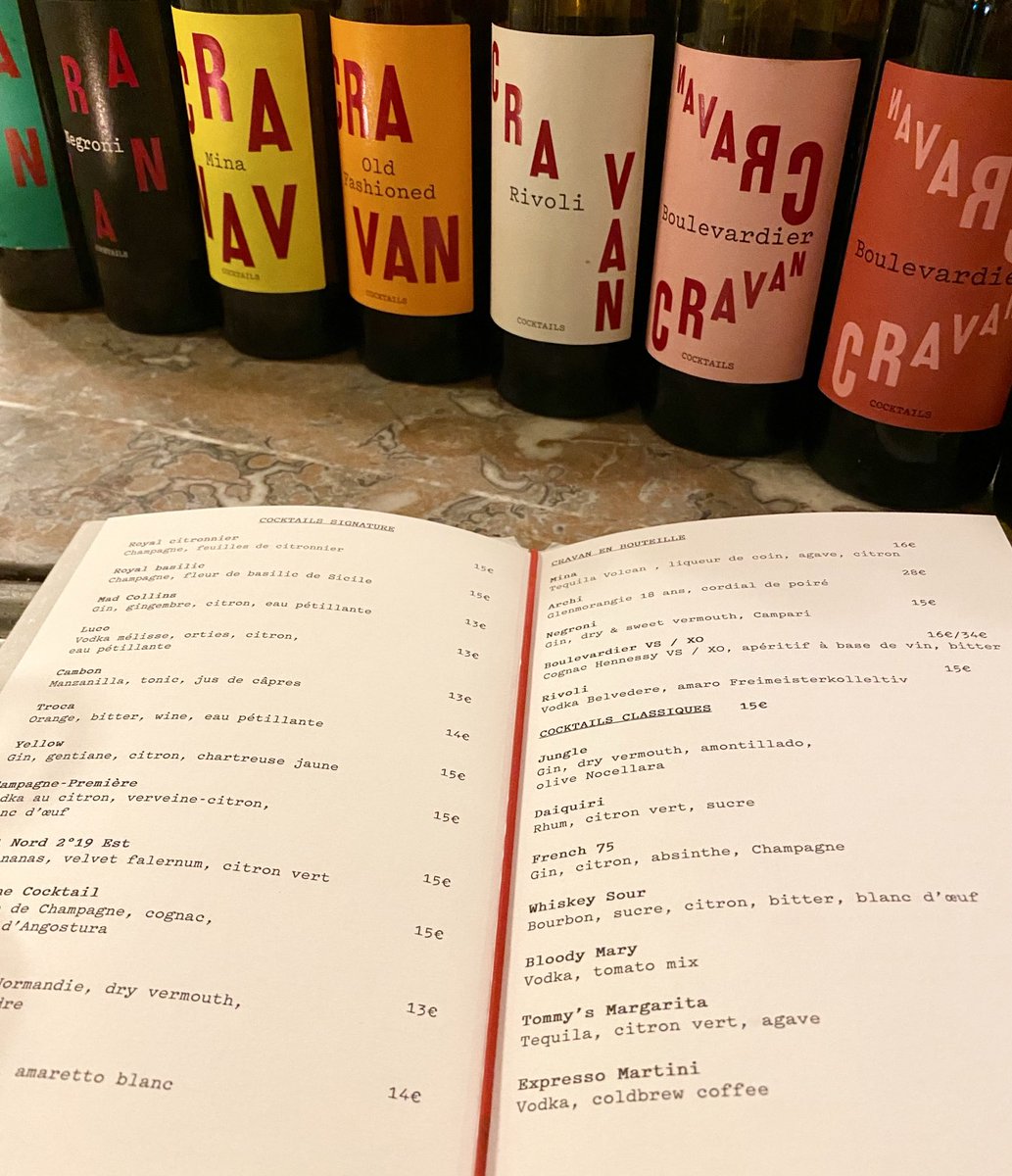 The ‘Yellow’ at Cravan is a very interesting drink. Gin, Gentiane, Lemon and Yellow Chartreuse. Layers of interesting bitterness.