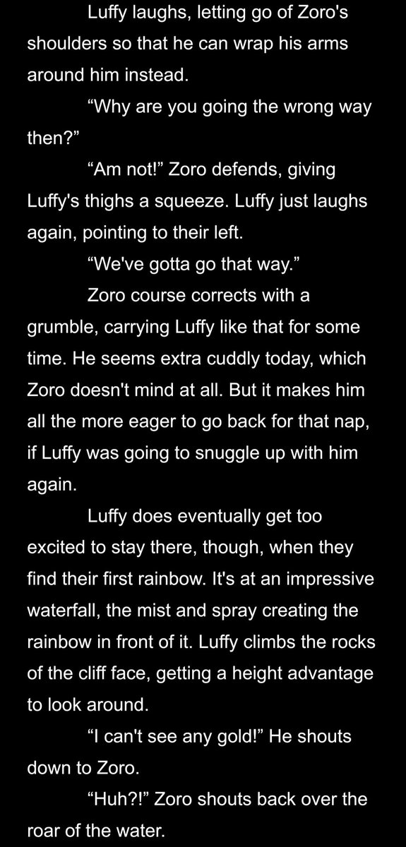 zorosjoyboy's tweet photo. #zoluweek24 Day 7: Chasing Rainbows
Went a little literal lol so here's the final day, with Luffy and Zoro hunting down actual rainbows (and the treasures they might have)
1/2 https://t.co/Oji8LtTATJ