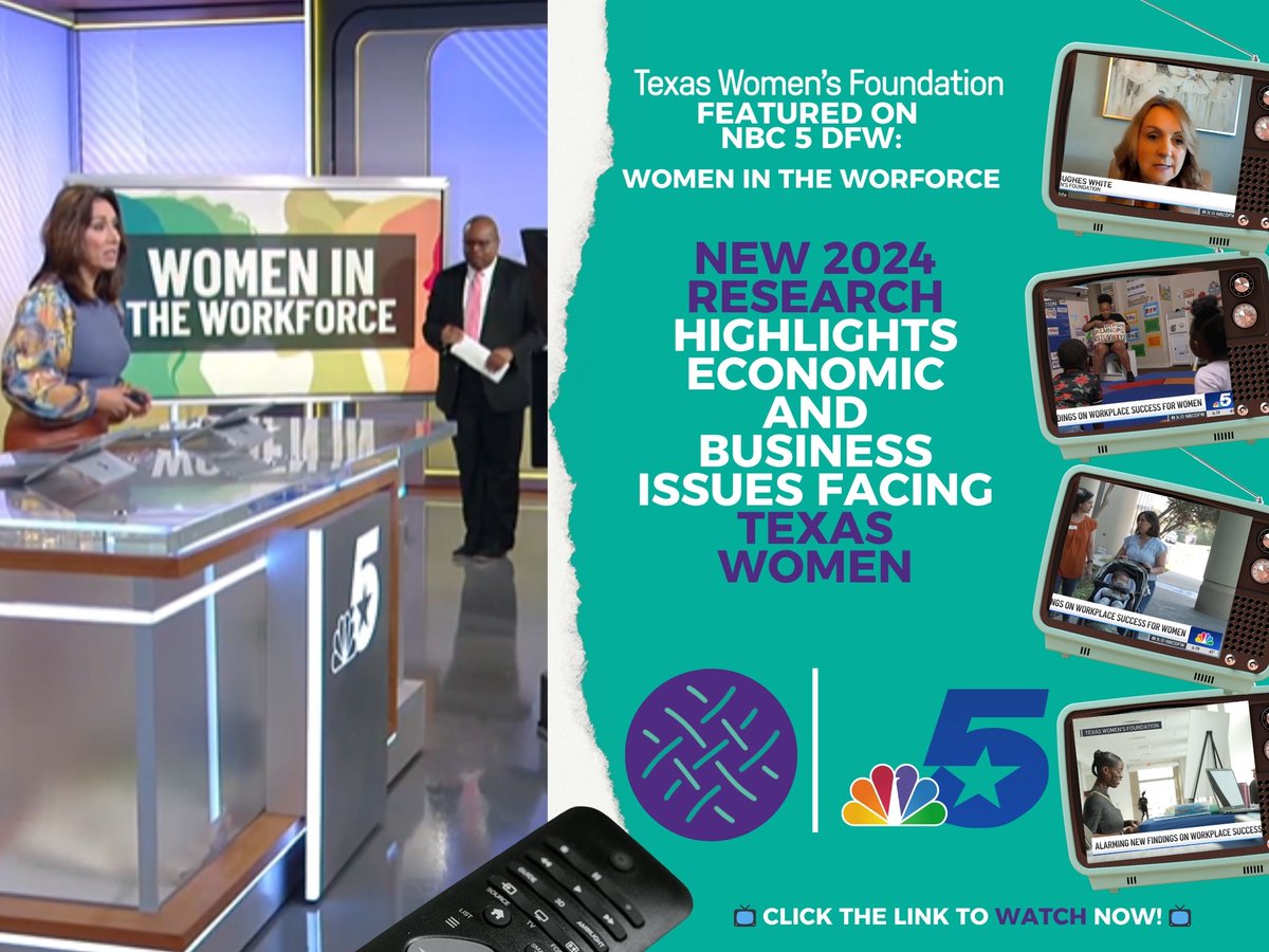 🌟 #SundayRead: Breaking Barriers for Texas Women 🌟

We <a href="/texaswomensfdn/">Texas Women's Foundation</a> showcased our 5th edition of "Economic Issues of Women in Texas," and it was featured on <a href="/NBCDFW/">NBC DFW</a>!

📺 Watch The Full interview Here: nbcdfw.com/news/local/tex…
