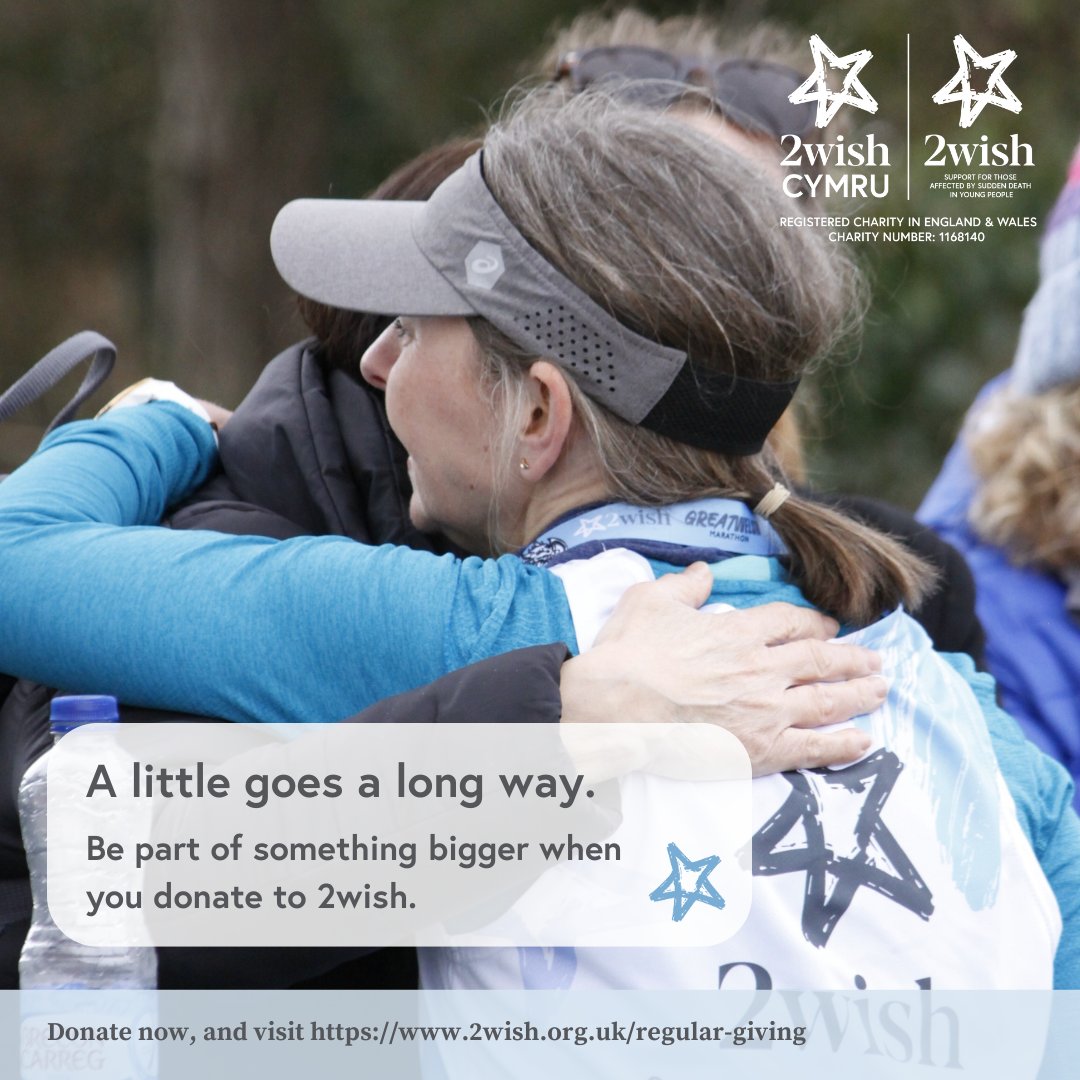 Join us in making a difference when you sign up to regular giving to 2wish.

Together, we can create lasting change. Join our community of monthly donors today and be part of something bigger.

2wish.org.uk/regular-giving/

#2wishfundraising #regulargiving