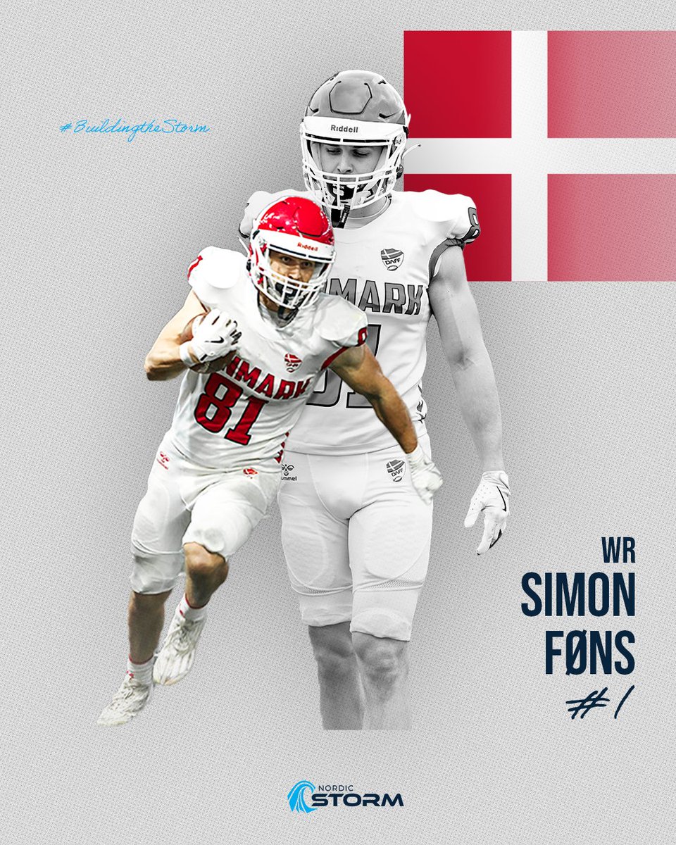 NordicStormFTB's tweet photo. First addition to the receiving core is home grown WR #1 Simon Føns!
#buildingthestorm https://t.co/lbMkHfgEuX