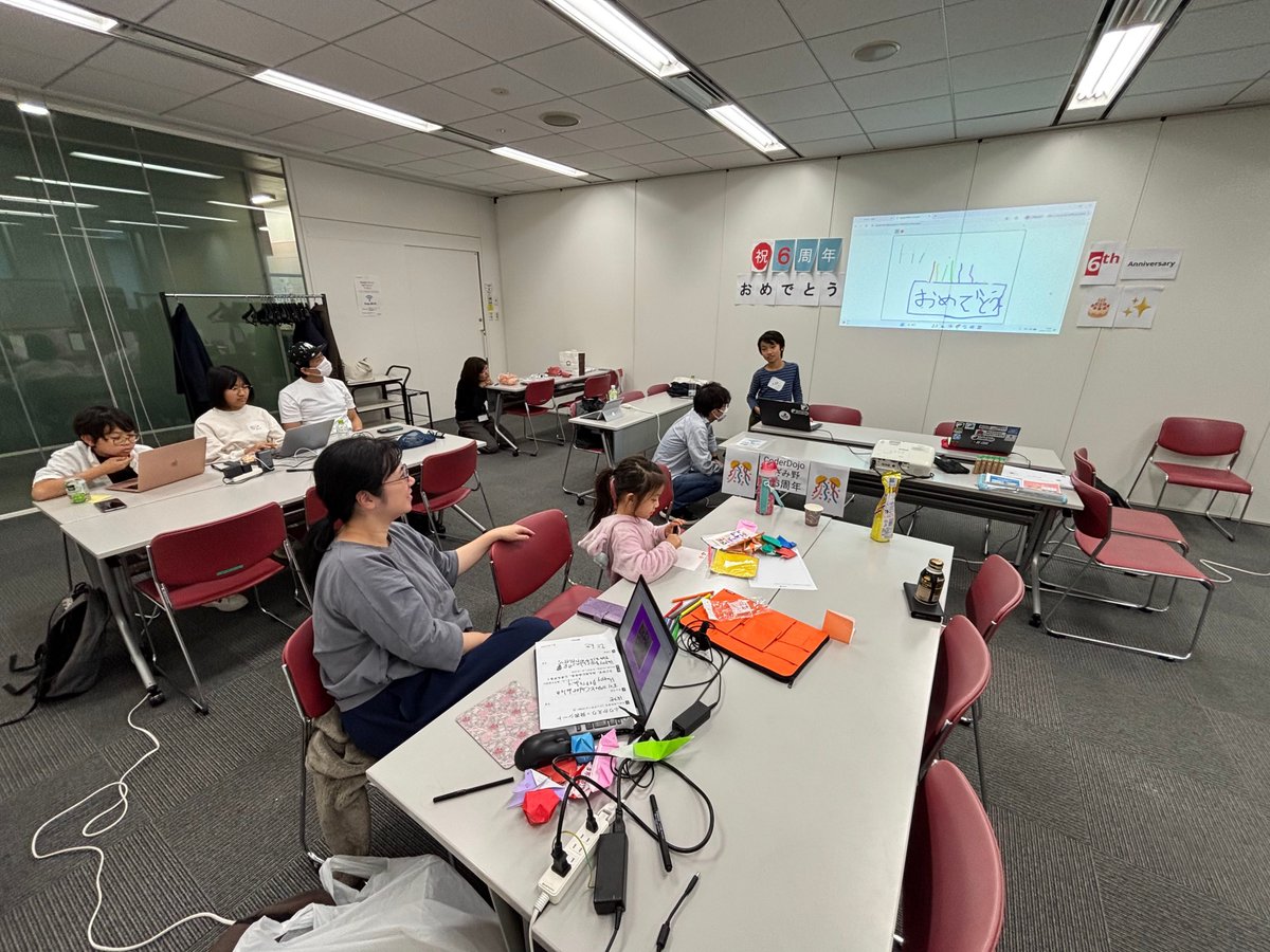 11/24(日)に2024年11月の #CoderDojo あざみ野を開催しました。4人のニンジャとプログラミングを楽しみました。開催報告をFacebookで公開しましたのでご覧ください。ご参加いただいたみなさま、ありがとうございました。 facebook.com/CoderDojoAzami…