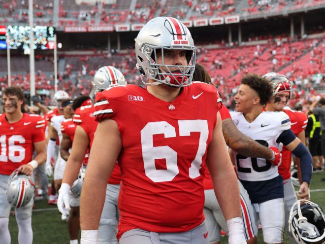 MrOhio's tweet image. Per PFF, the Top 2 highest graded OL vs Indiana… 

1. Austin Siereveld (LG)
2. Carson Hinzman (C)