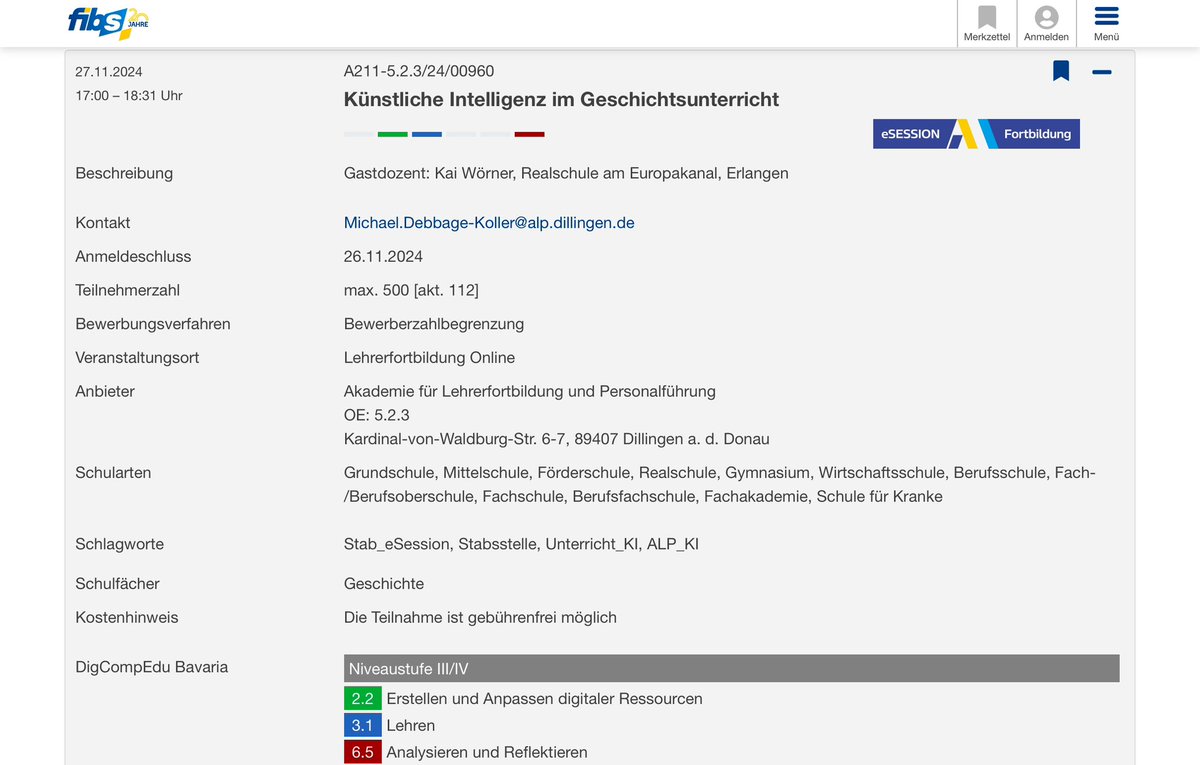Kai Wörner (@woe_real) on Twitter photo Jetzt noch anmelden: @DebbageMichael und ich sind mal wieder online am Start <a href="/Stabsstelle_ALP/">Stabsstelle Medien.Pädagogik.Didaktik</a>. Es geht um KI im GU - ein Rundumschlag aus meinen Ideen aus den letzten 2 Jahren. #BayernEdu Jetzt noch anmelden: @DebbageMichael und ich sind mal wieder online am Start <a href="/Stabsstelle_ALP/">Stabsstelle Medien.Pädagogik.Didaktik</a>. Es geht um KI im GU - ein Rundumschlag aus meinen Ideen aus den letzten 2 Jahren. #BayernEdu