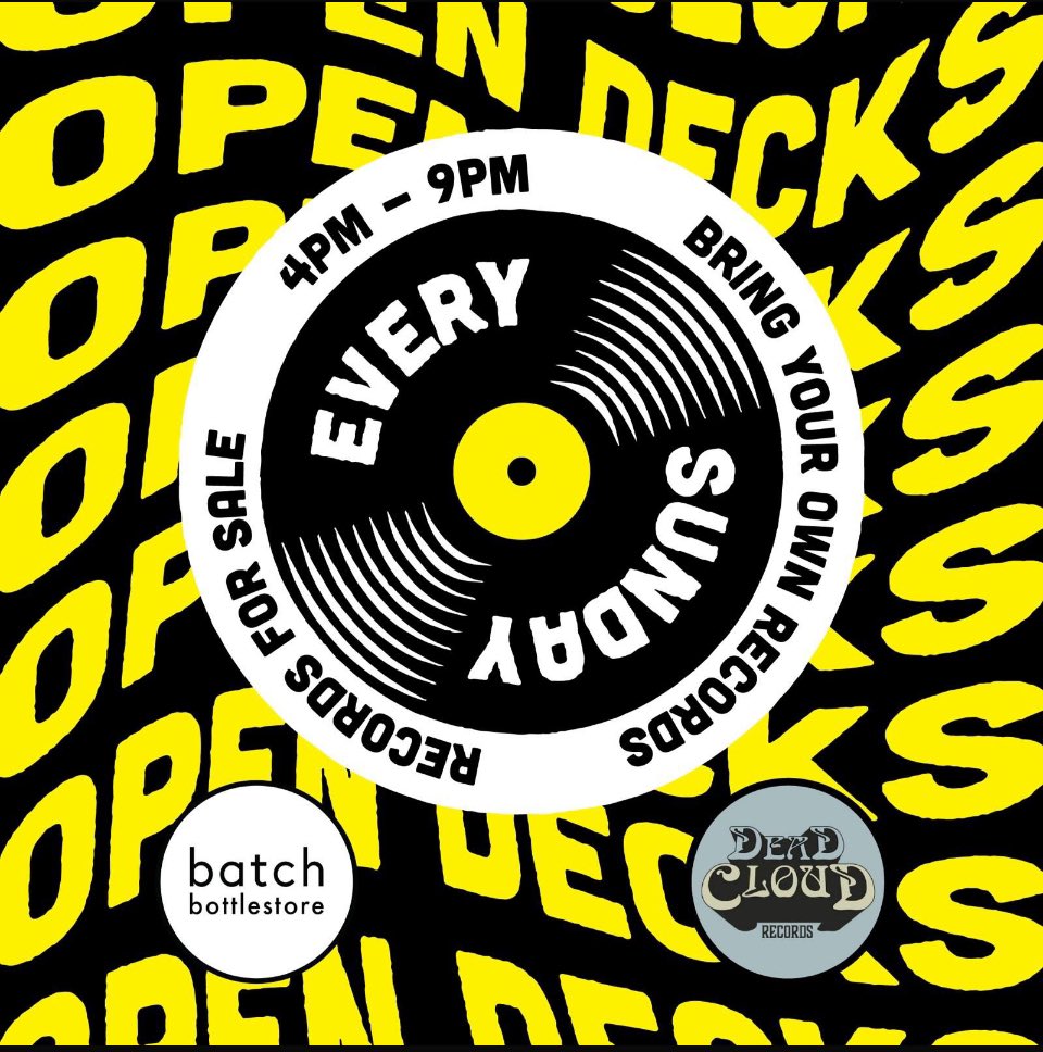 Dead Cloud (@deadcloudrecs) on Twitter photo Weathers crud. United are on the box. No hot drinks.
But <a href="/batchbottlestor/">Batch Bottlestore</a> today 4pm-9pm nothing but good vibes. Brought by good folk like Mark here getting his DJ on for the first time last week.
Coming?
Later music lovers ✌️ Weathers crud. United are on the box. No hot drinks.
But <a href="/batchbottlestor/">Batch Bottlestore</a> today 4pm-9pm nothing but good vibes. Brought by good folk like Mark here getting his DJ on for the first time last week.
Coming?
Later music lovers ✌️