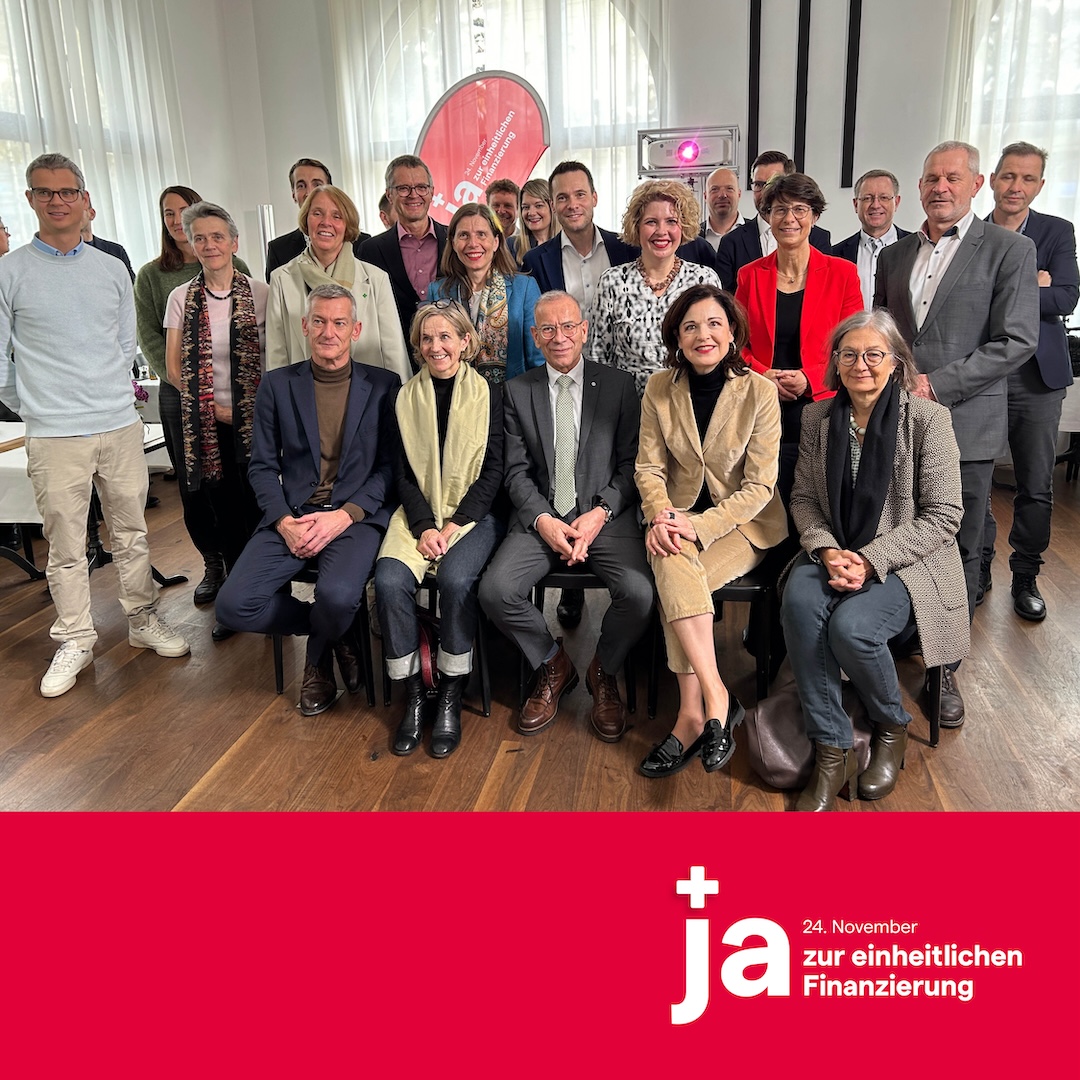 Die Schweiz sagt Ja zur wichtigen Gesundheitsreform! 🥳❤️

👉Damit wird die entscheidende Grundlage für eine transparente und nachhaltig finanzierbare Gesundheitsversorgung geschaffen. Jetzt gilt es, die Zusammenarbeit unter den Akteuren weiter zu stärken. Das bringt den