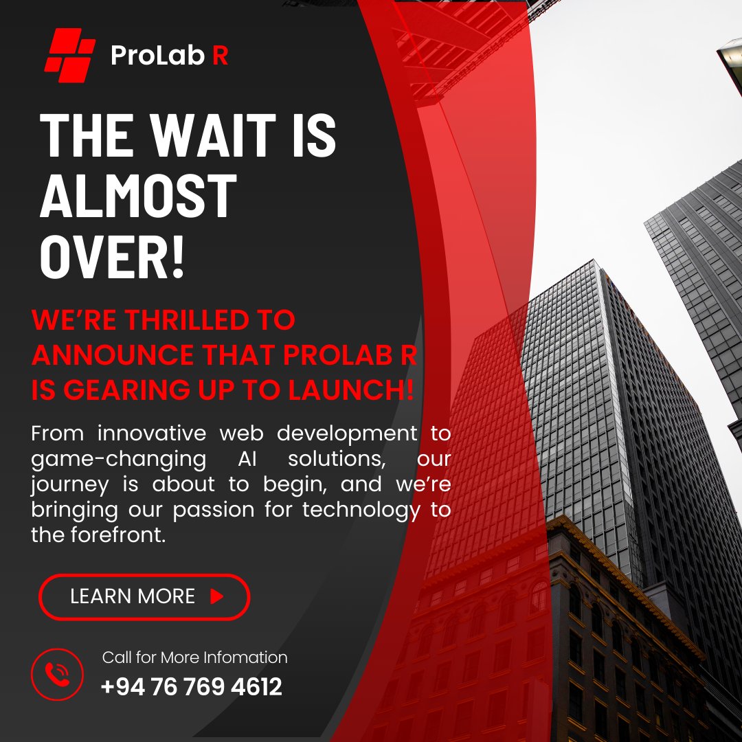 prolabrofficial's tweet photo. A partner to take you forward with Web, Mobile App Development, Cyber ​​Security, Ai/ML. https://t.co/2Tq61QVsZe