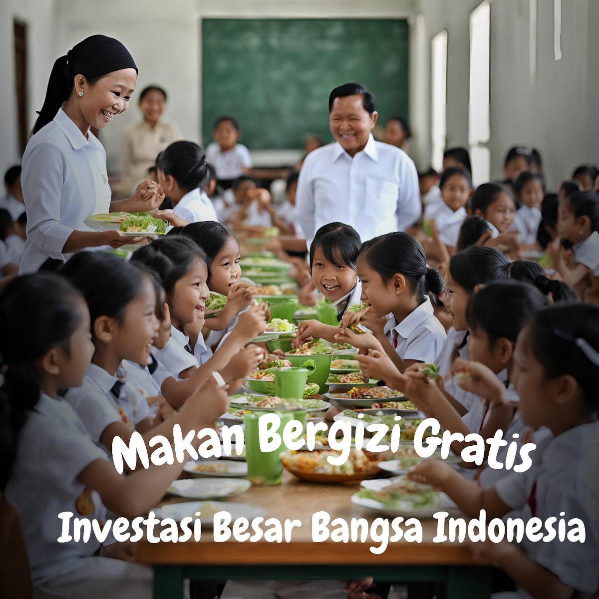 0pinimerdeka's tweet photo. Makan Bergizi Gratis merupakan investasi besar bangsa Indonesia yang bisa meningkatkan perekonomian dan pengembangan sumber daya manusia Indonesia
#makangratis #makanbergizigratis #programprabowogibran https://t.co/ES2xPFU4Em