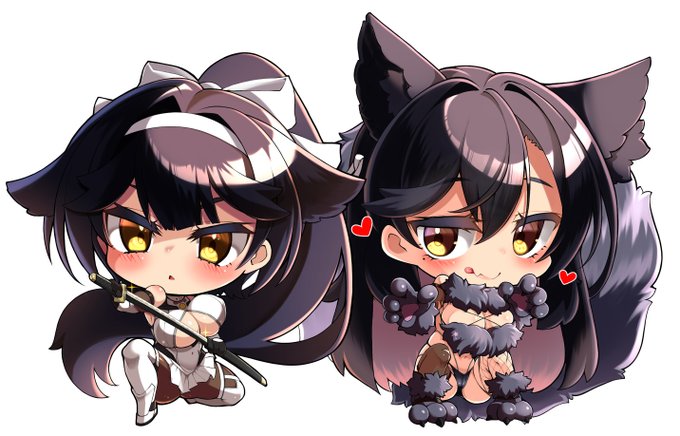 最近追加された衣装の愛宕と高雄 