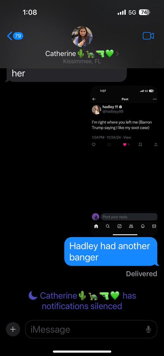 willbundy01's tweet photo. @hadleyy99 Had to make sure she saw your hits https://t.co/i3BSqpjTEH