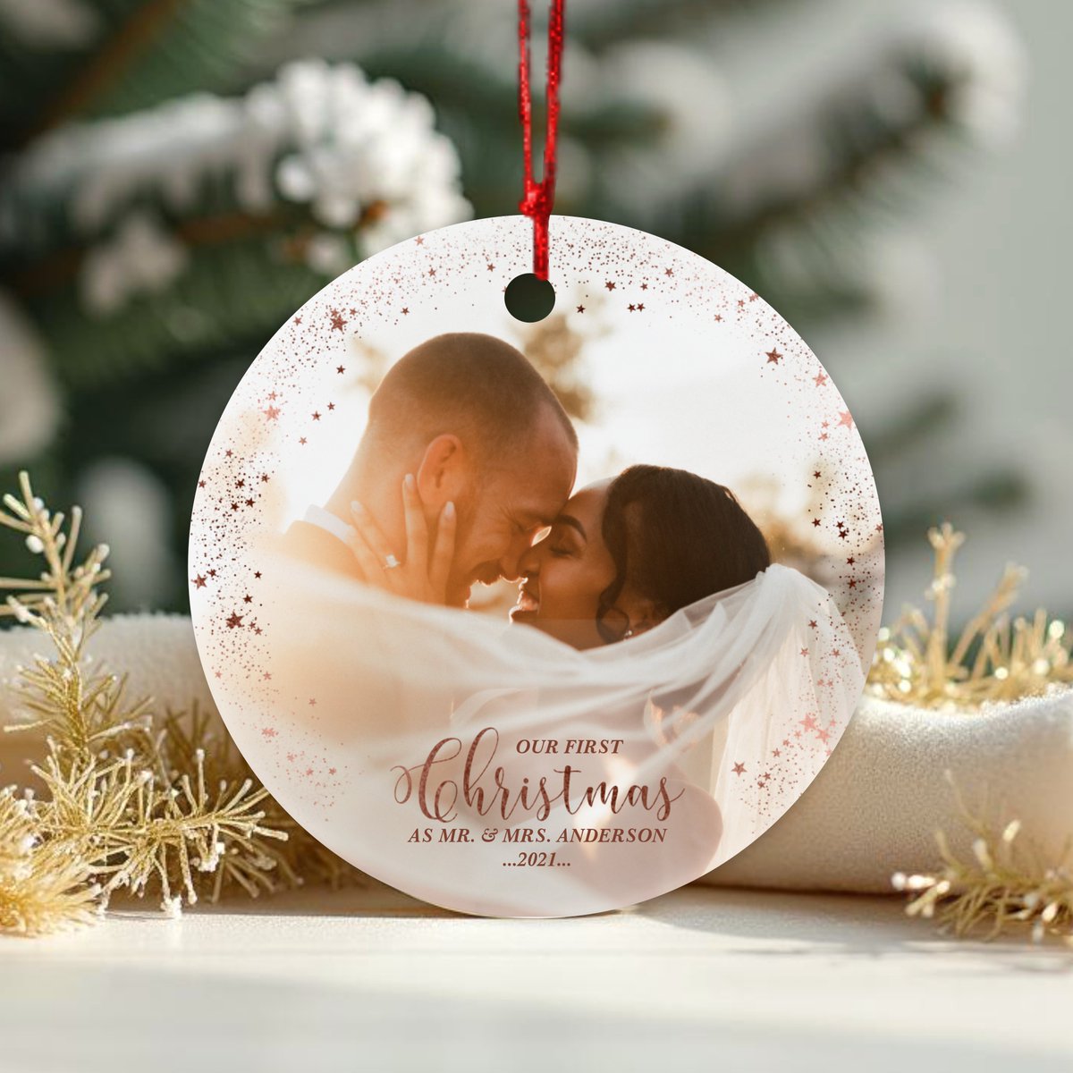 CacioniD's tweet image. "What better way to commemorate our special day than with this beautiful couple photo ornament? Cheers to many more memories to come! 🎄 #OurFirstChristmas"
zazzle.com/z/w91zil87?rf=…