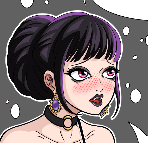 Zazabeos's tweet photo. I finally drew my vampires actually showing their fangs for once!! 😂
#WIP #artmoots https://t.co/SGq0Bu2MwY