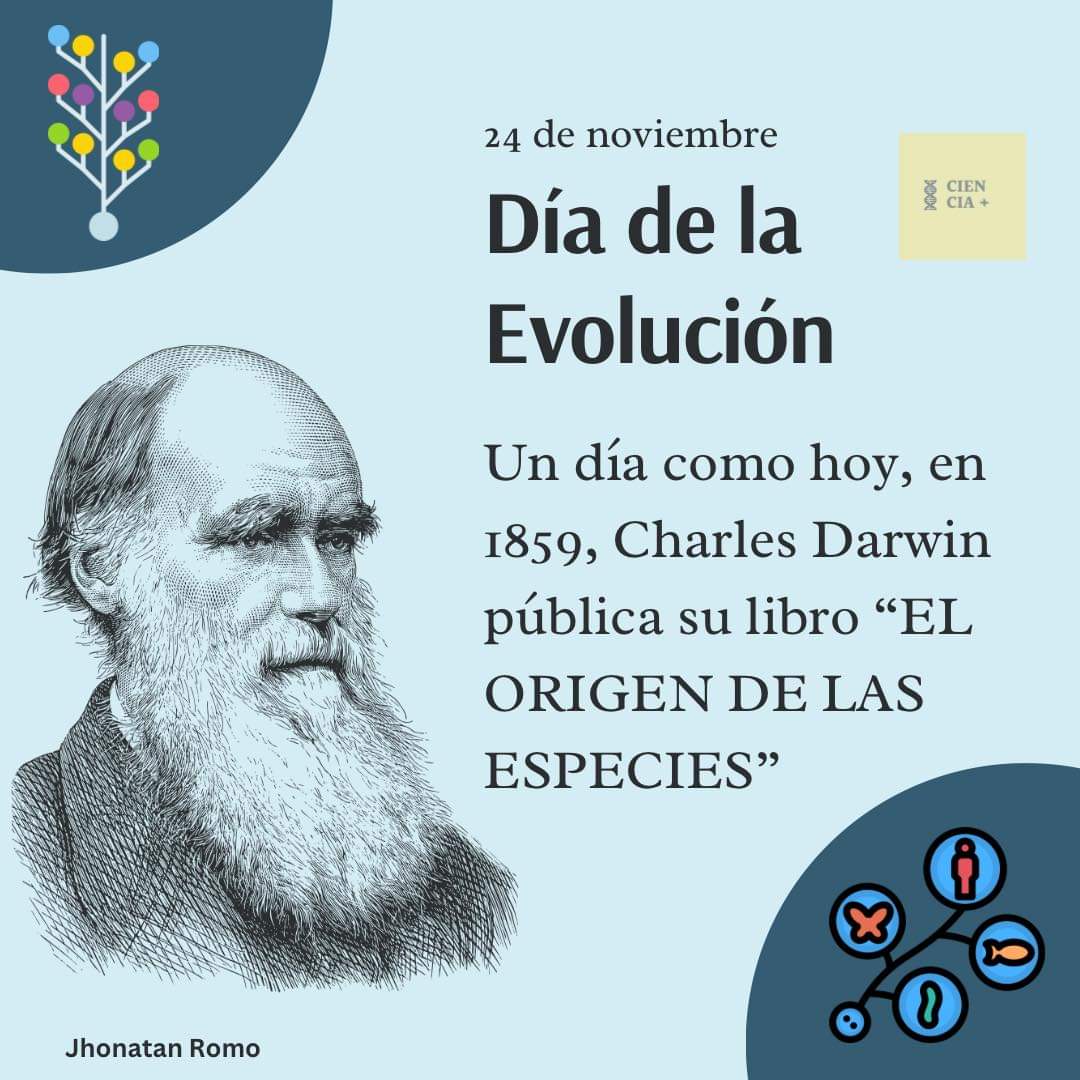 JoseMAdsuara's tweet photo. Día de la Evolución 

Fuente: Ciencia+ https://t.co/NDgc63UyJ0