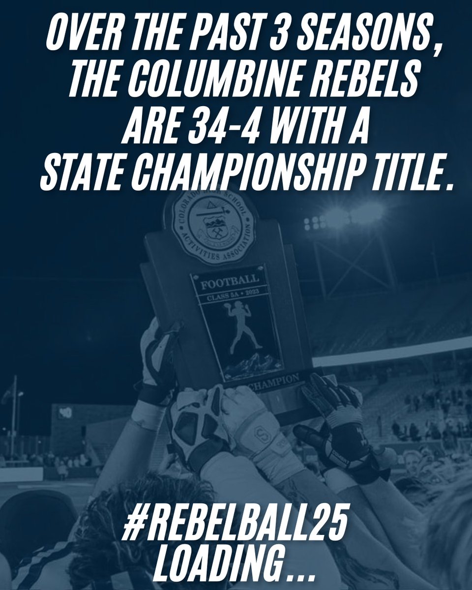 There aren't many teams that wouldn't trade their past three years for ours. Let it be noted that 8 sophomores started for us yesterday in the State Quarterfinals. The future is VERY bright. The journey of #Rebelball25 begins now.
