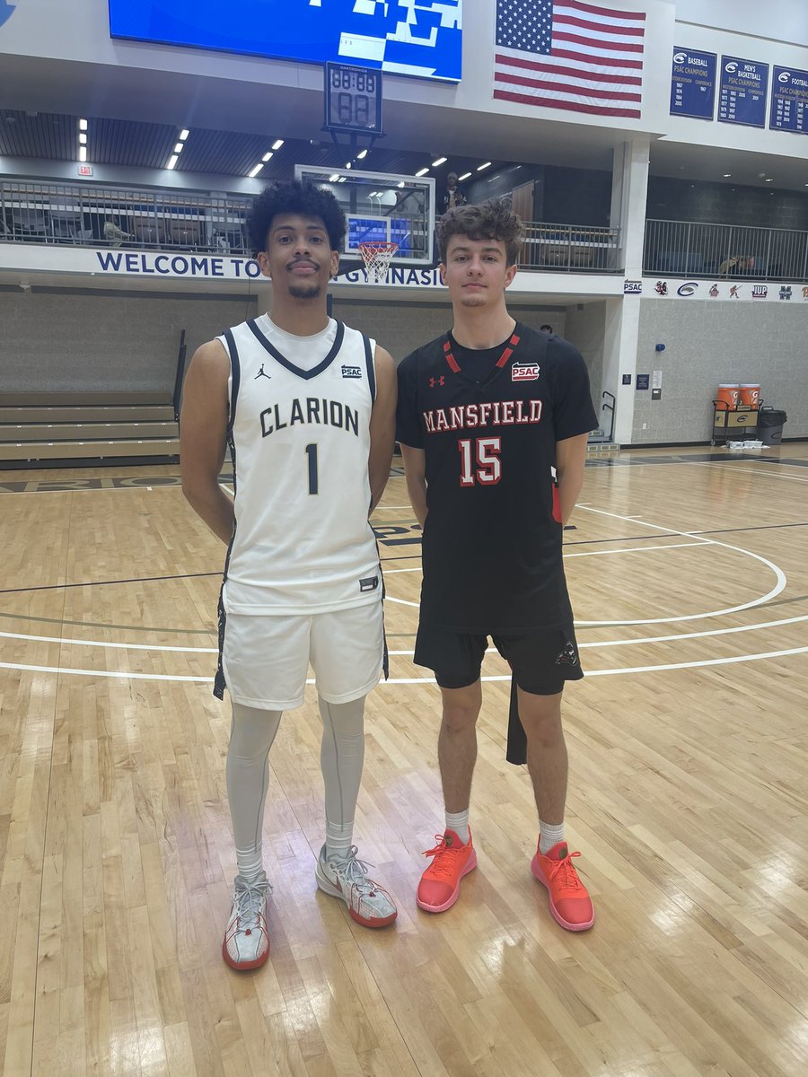CDBoysHoops's tweet photo. A few of our former Rams got a chance 2 compete against each other at the collegiate level this weekend! Lleyton Fried’s Mansfield team took on Justice Easter’s Clarion team on Friday, & then ran into Ryan Smith’s Pitt Johnstown squad on Saturday! #DIIHoops #PSAC #AlwaysReppin https://t.co/CGeXzar0Wd