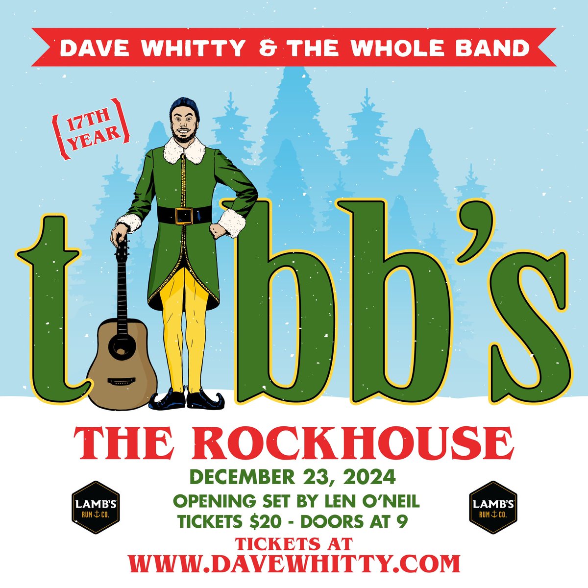 Dave Whitty (@davewhitty) on Twitter photo We’re back for Tibbs eve 2024! Tickets on sale Nov 26th at Noon @ davewhitty.com We’re back for Tibbs eve 2024! Tickets on sale Nov 26th at Noon @ davewhitty.com