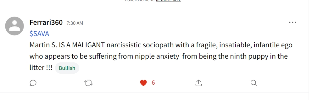 willia94981's tweet photo. @MartinShkreli Not sure I agree with your grand assessment of yourself. This one sounds much more accurate. 🤣🤣🤣 https://t.co/Vk0V060Q01