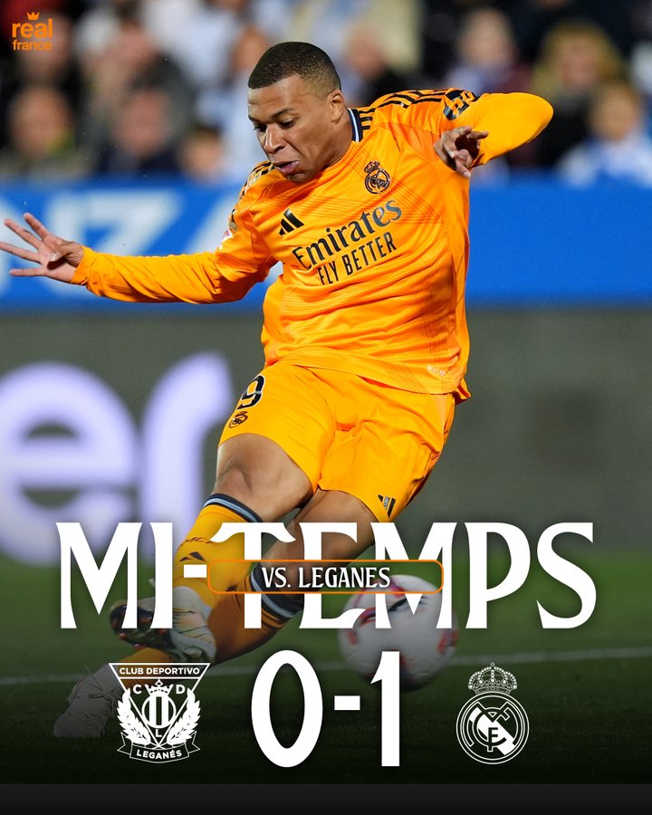 MelbetAz's tweet photo. 🚨 MT : Leganés 0-1 Real Madrid
⚽️ Mbappé (Vinicius)

Vos réactions ? https://t.co/uIaxnqyVLG