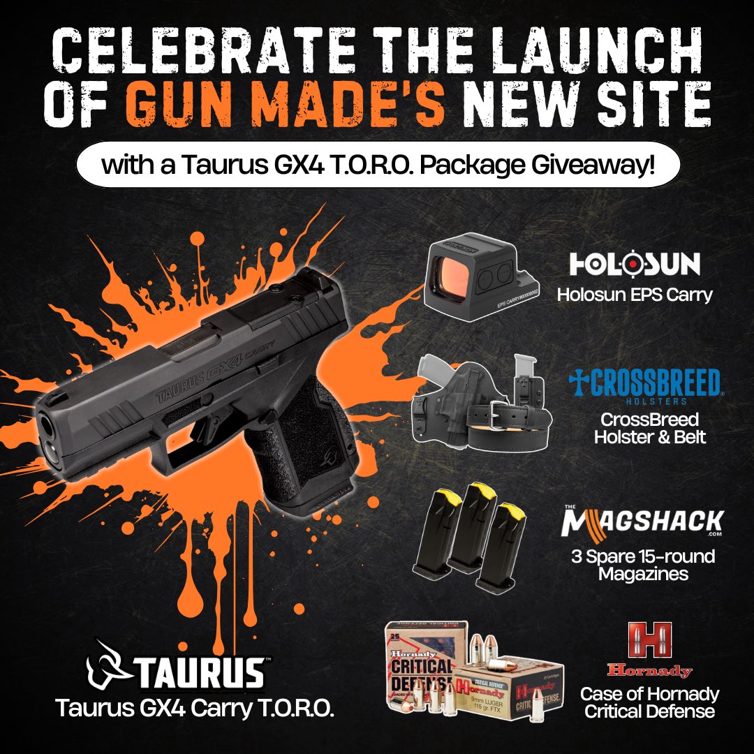 gunmadeHQ's tweet image. 12 hours left to enter! Don’t miss your chance to win the entire package!

gleam.io/Ge5DE/gun-made…

@TaurusUSA 
@holosunoptics 
@CBHolsters 
@TeamHornady 

#giveaway #enternow
