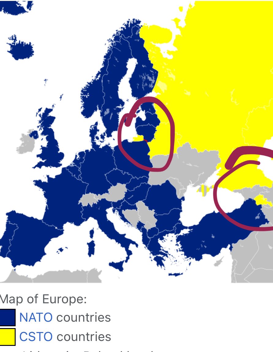 Two of Putin’s next targets if he wins this war, are the Suwalki Gap (Baltic land-bridge to Kaliningrad) and Georgia (cuts off gas to the EU / Ukraine from Kazakhstan, etc).

Probably Georgia first to increase leverage, then the Baltics or Ukraine.

en.m.wikipedia.org/wiki/Suwa%C5%8…