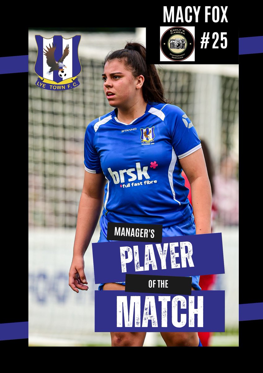 For a second week running <a href="/macyfox17/">MacyFox</a> is awarded Mangers Player of the match 👏👏

Macy is sponsored by Emily's Camera 

#uptheflyers