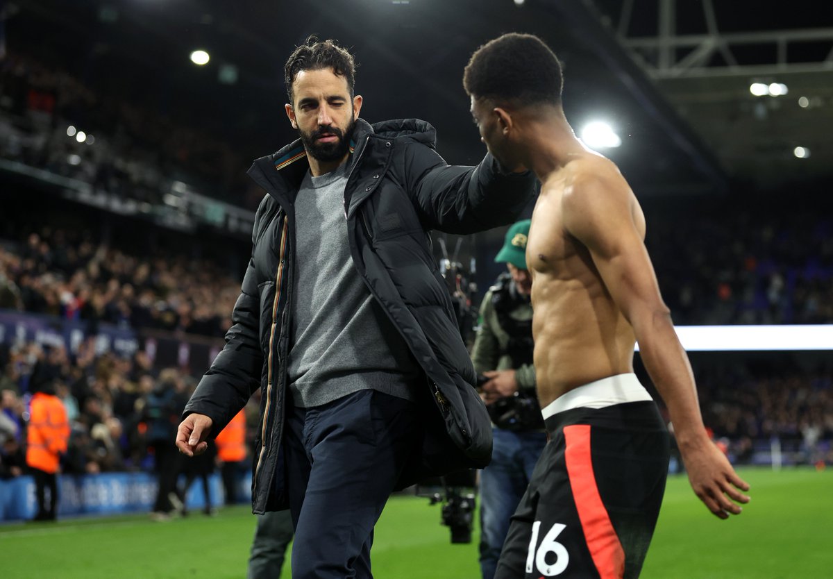 ManUtd's tweet photo. Something to build on for Ruben's Reds 🧱

#MUFC || #IPSMUN https://t.co/GuzuP6KrHW