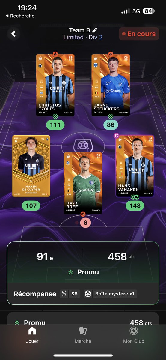 La Clim 🥶🥶🥶<a href="/QTNSorare/">QTN</a> avec une team 100% JPL