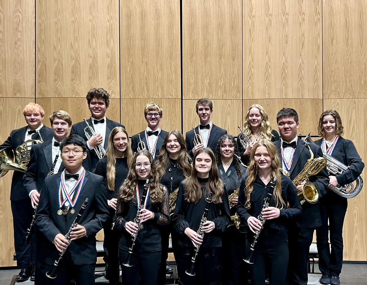 Congratulations to our outstanding CFHS band students on an excellent All-State Music Festival in Ames this weekend. #TigerPride
