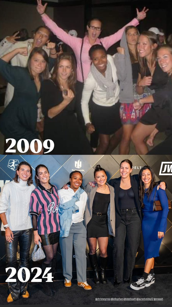 Then and now with Tobin, Kelley, Nikki, Cheney, and Christen. This was our Pali Blues team from the summer reunited at the 2009 NCAA Final Four.