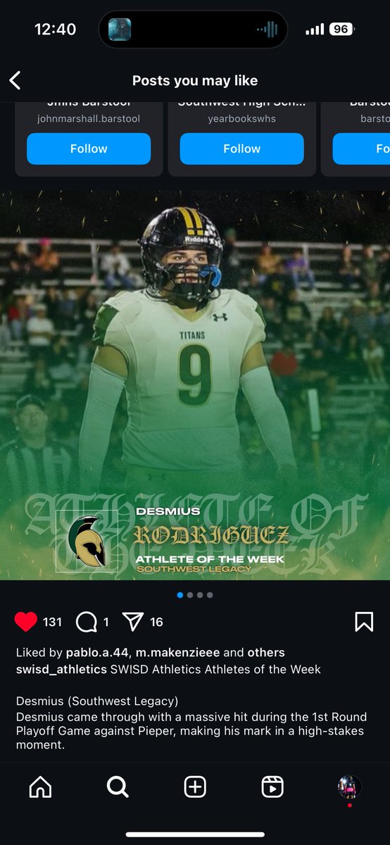 Desmius Rodriguez (@desmiusr) on Twitter photo I was the athlete of the week for my school. Coming out with a big hit against the piper warriors. Let me show to you I have what it takes to be a d1 prospect for you. <a href="/coach_dlr9/">Coach DLR</a> <a href="/CoachRodPorter/">Rodney Porter</a> <a href="/CoachHada/">Dustin Hada</a> <a href="/TerrenceIsaac1/">Coach Isaac SR.</a> <a href="/CoachCav10/">Blair Cavanaugh</a> I was the athlete of the week for my school. Coming out with a big hit against the piper warriors. Let me show to you I have what it takes to be a d1 prospect for you. <a href="/coach_dlr9/">Coach DLR</a> <a href="/CoachRodPorter/">Rodney Porter</a> <a href="/CoachHada/">Dustin Hada</a> <a href="/TerrenceIsaac1/">Coach Isaac SR.</a> <a href="/CoachCav10/">Blair Cavanaugh</a>