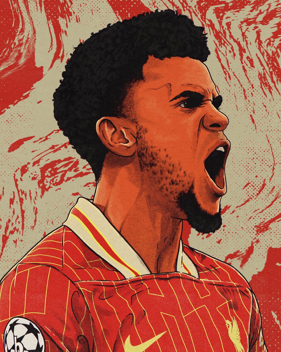 UTWStudio's tweet image. Luis Diaz ✏️ 

#lfc #liverpool