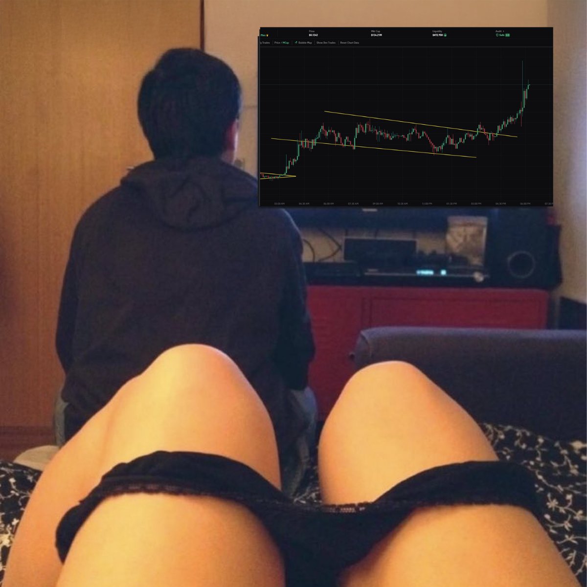 Web3_Zi's tweet photo. Not now babe @crunchgrub is pumping on https://t.co/wjGVa8bKZ8 https://t.co/6CLul0k8w5