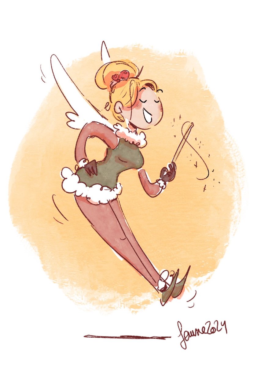 A cute Tinkerbell to wish you good evening/morning ✨️