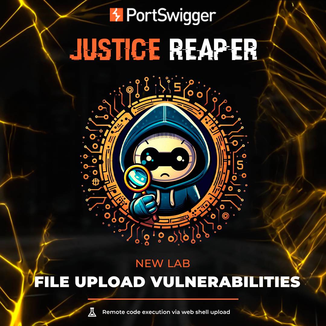 Justice__Reaper's tweet image. 🔗Writeup del laboratorio 1 de File Upload Vulnerabilities de Portswigger
📒Léelo en mi blog > justice-reaper.github.io/posts/File-Upl…
⚔️Demás redes sociales e información de contacto en mi perfil > linktr.ee/Justice_Reaper
#Portswigger #FileUploadVulnerabilities #CyberSecurity #Pentesting
