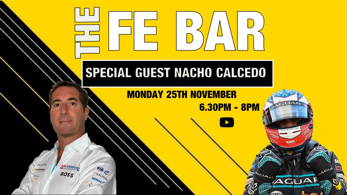 FormulaEZone's tweet photo. Tomorrow from 6.30pm we will be interviewing Nacho Calcedo the man behind the Madrid test.
You can come on the show live and ask him a question.
Join out discord at https://t.co/XAseHXsVNJ
#FormulaE #FEBAR https://t.co/aIyDQLw3lL