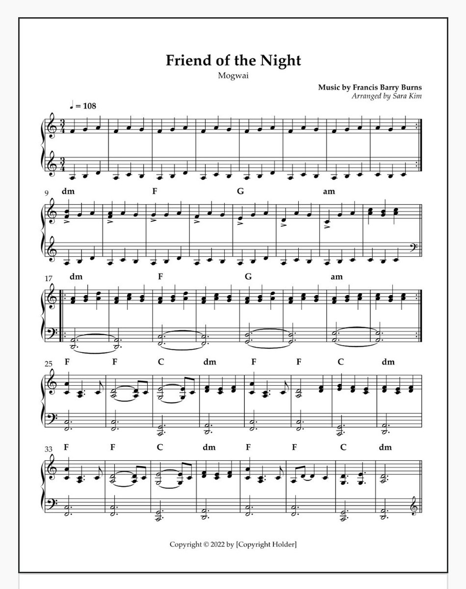 biopixie's tweet photo. Just finished transcribing #Mogwai's "Friend of the Night": https://t.co/FgflZvqlif @mogwaiband #friendofthenight #MrBeast #sheetmusic #pianoscore https://t.co/xumz2jDdo8