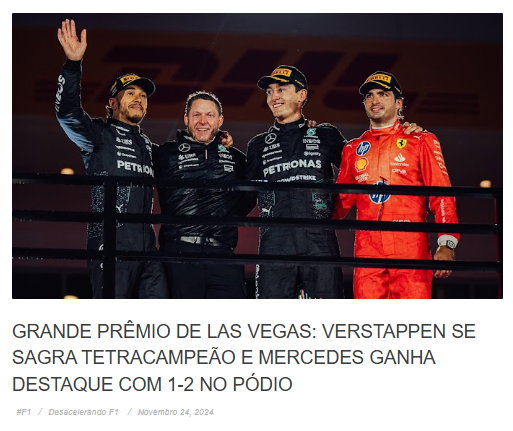 desacelerandof's tweet photo. FIM DE CAMPEONATO E FIM DE LAS VEGAS BABY 

Max Verstappen chega em quinto mas se sagra tetracampeão mundial, destaque para a Mercedes com duplo pódio e Carlos Sainz em terceiro! https://t.co/idrJ6BNzkd https://t.co/2ypDj8PW1v