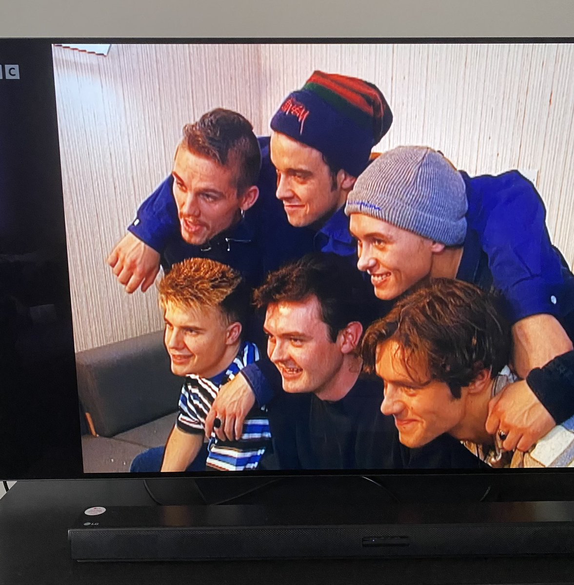 Now….how far back was this? 😂 

A few familiar faces with a legend <a href="/GrantStottOnAir/">Grant Stott 🎙</a> 

I bet <a href="/robbiewilliams/">Robbie Williams</a> talks about this all the time mate….am sure he remembers that time TT went to Wemyss Bay 😃